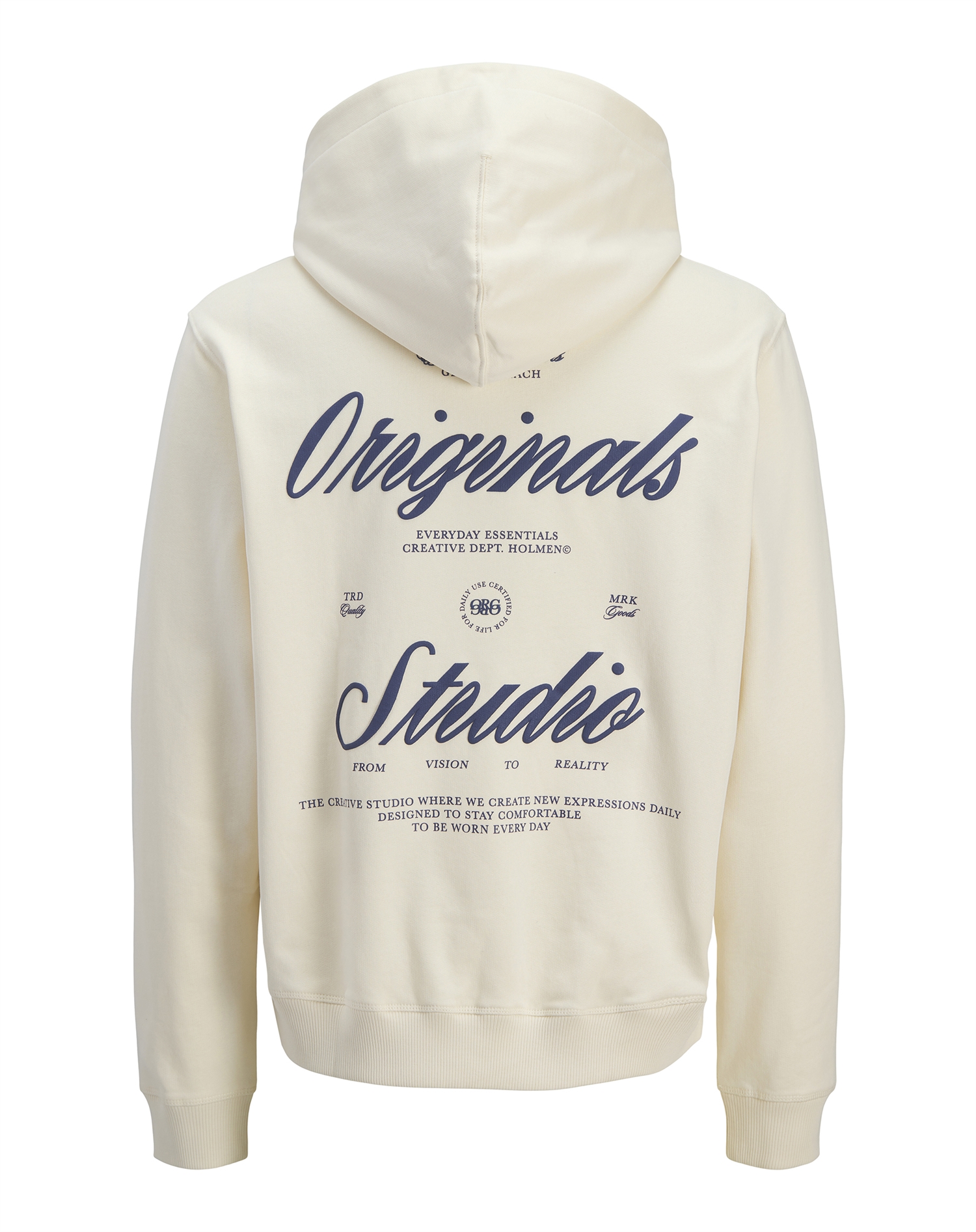 Jack & Jones Junior - JORNorrebro Typo Back Sweat Hoodie - Antique White